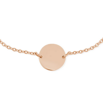 Personalised Bracelet, Rose Gold Bracelet. Front facing